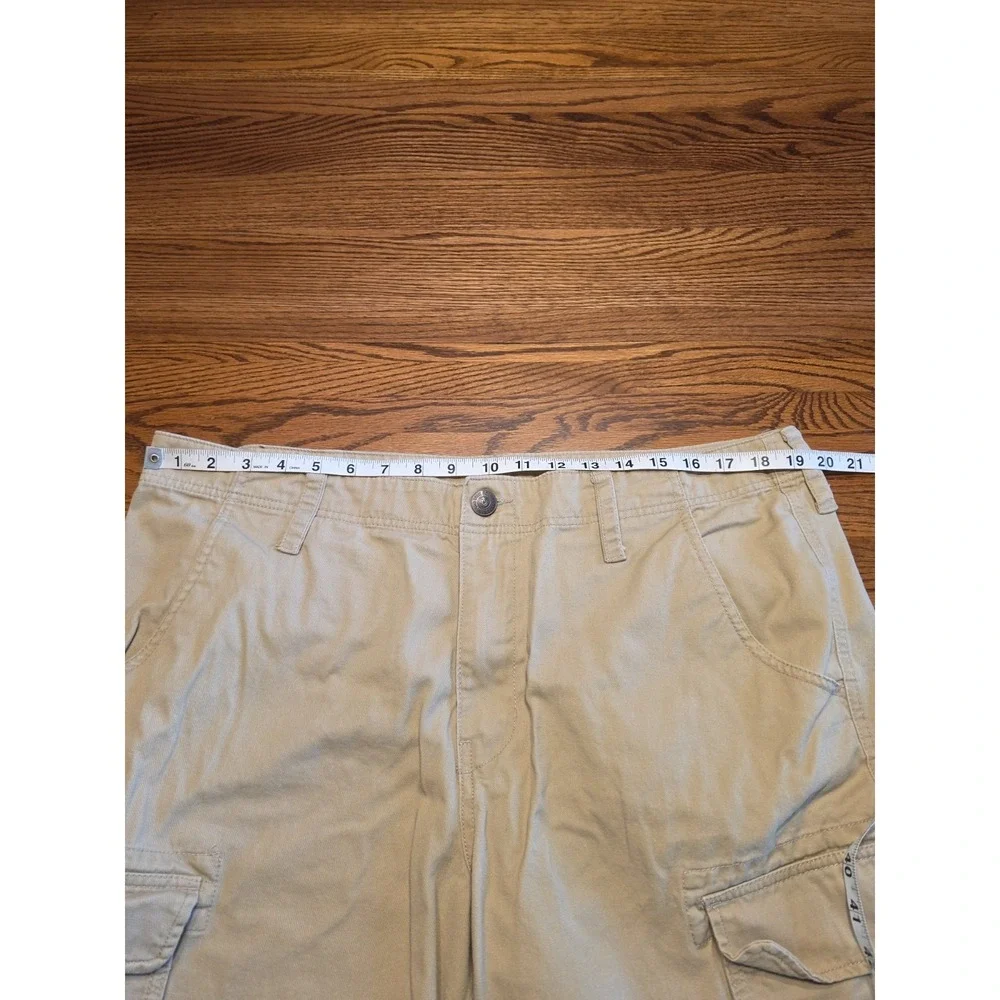 True Religion Cargo Shorts‎ Mens Size 36 Tan 100% Cotton 12.5